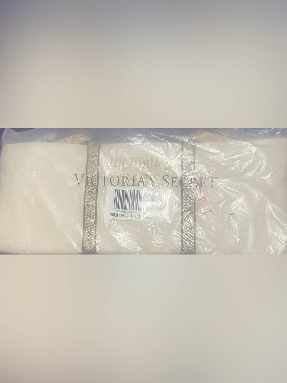 Victoria's Secret canvas tote bag